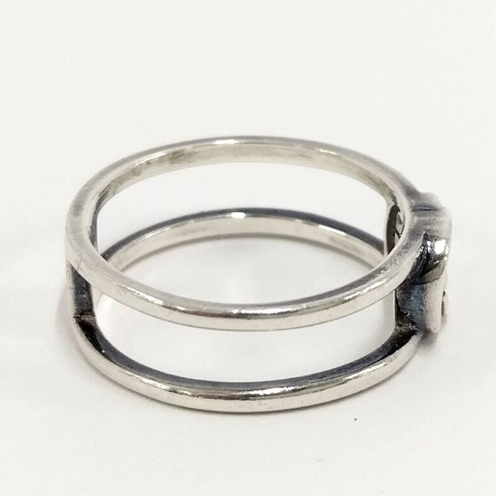 Gucci Rings Ring Interlocking G SV 925 Silver - Picture 2 of 10